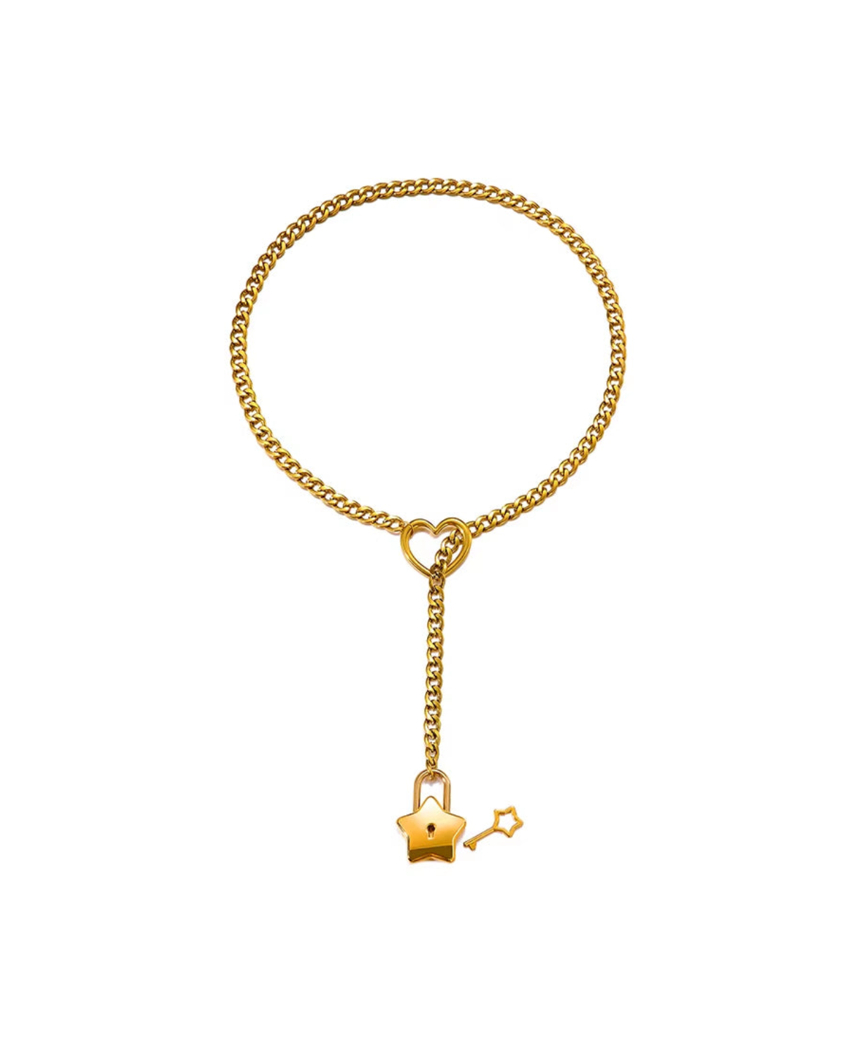 Noelle Heart Lariat Y Necklace