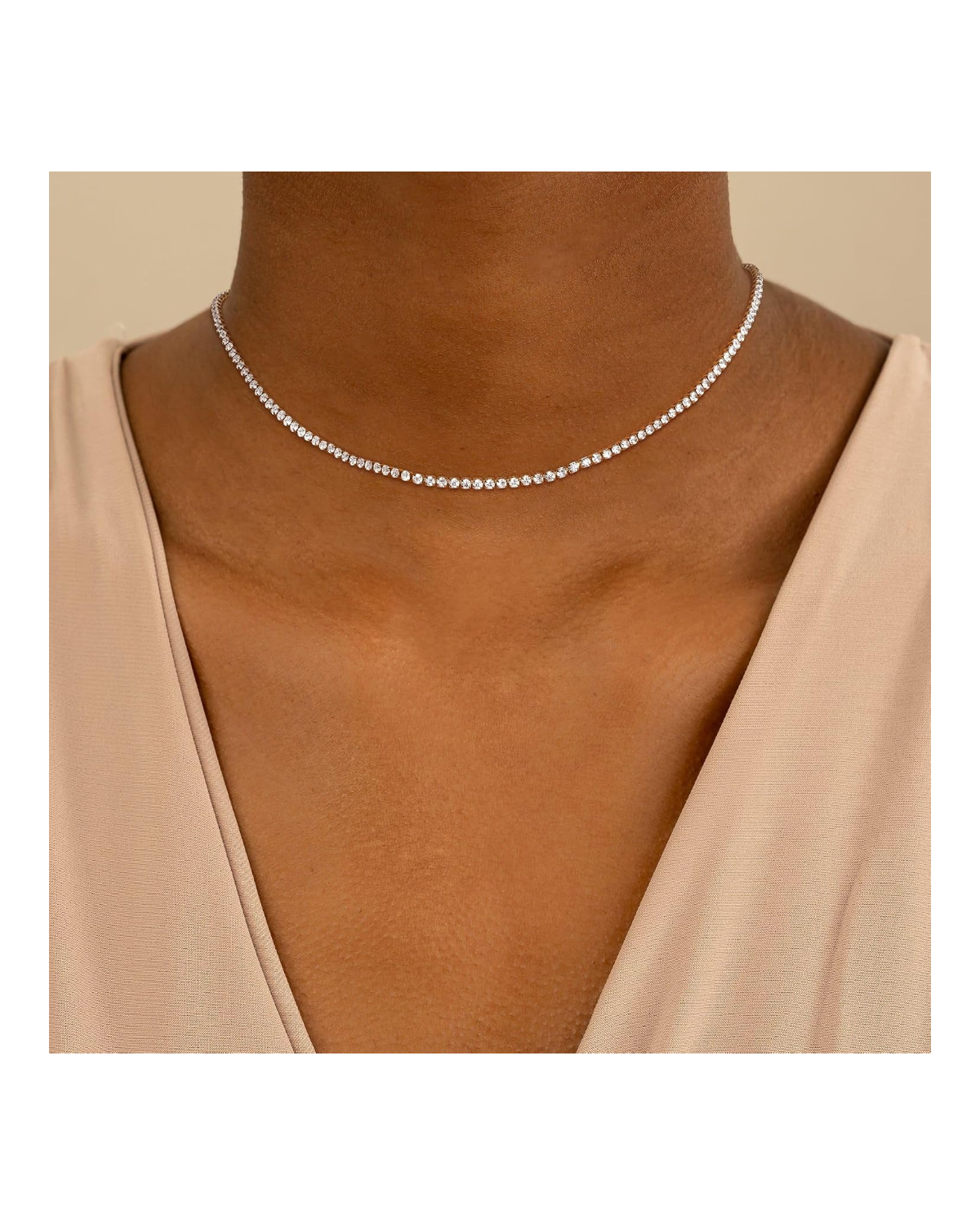 Étincelle CZ Tennis Choker
