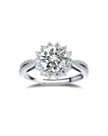 Stellar Halo Moissanite Ring