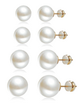 Perle Pearl Stud Set (4 Pairs)