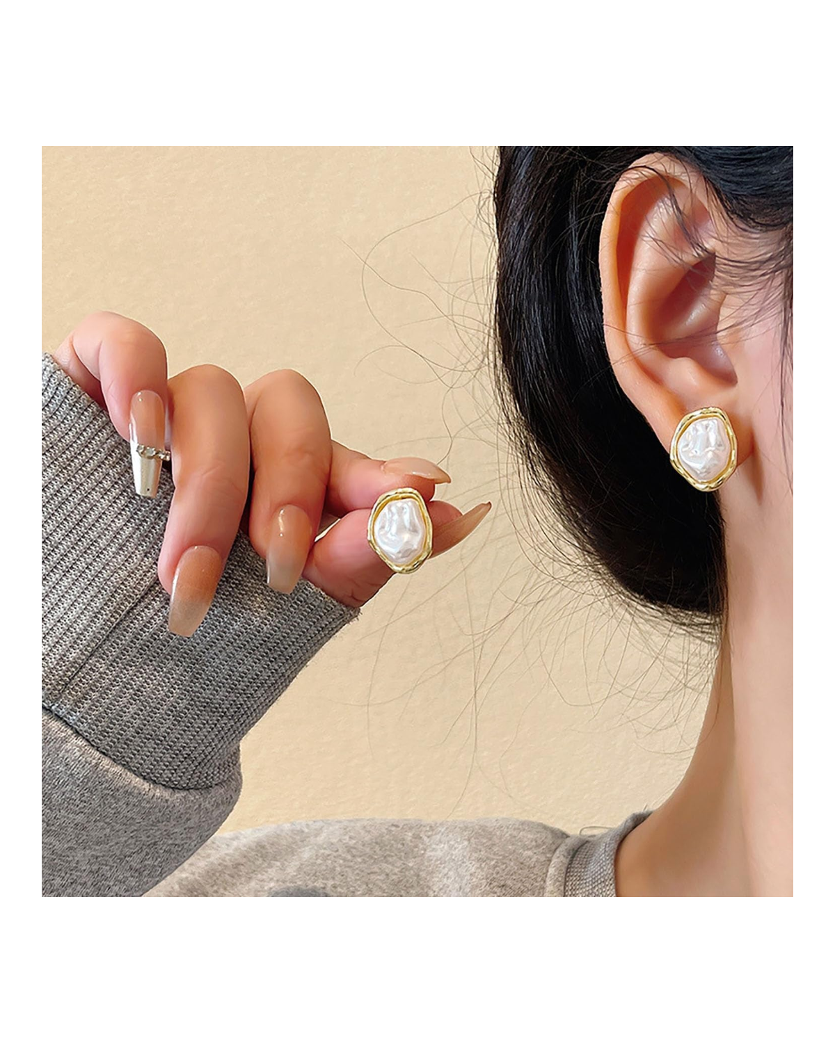 Baroque Pearl Statement Studs