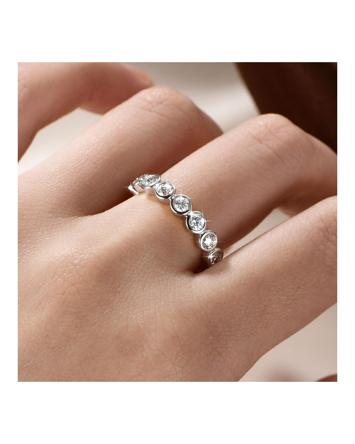 Aurelia Moissanite Eternity Ring