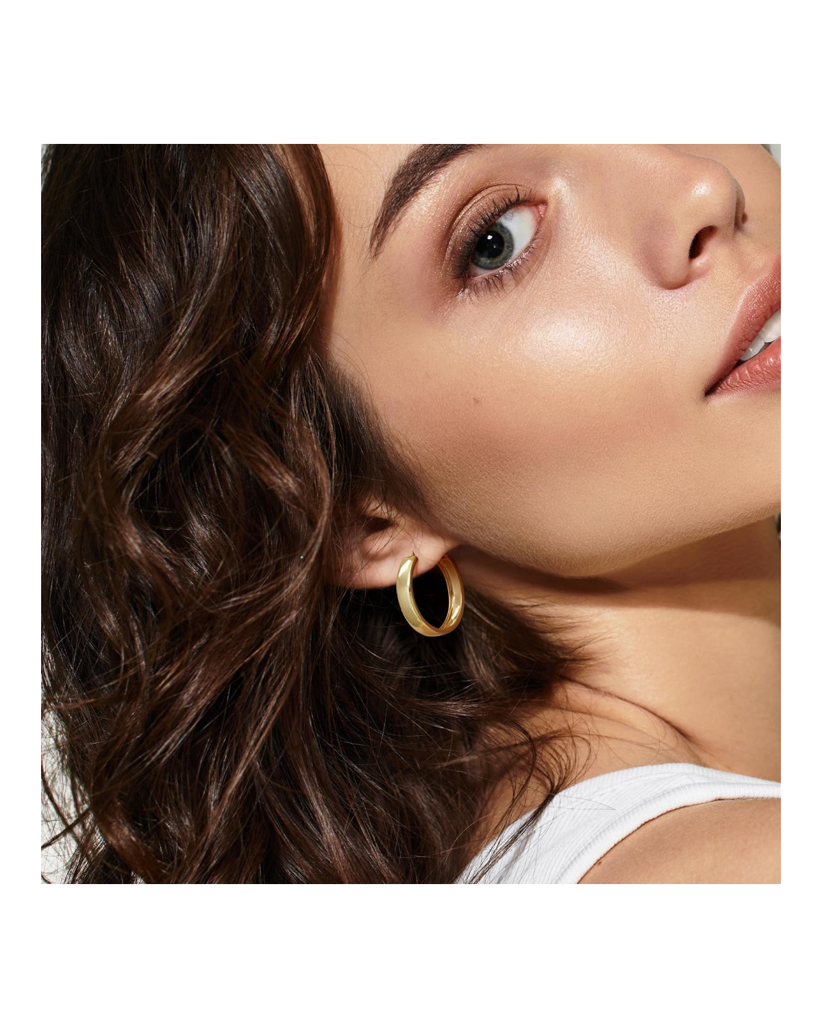 Regent Wide Gold Hoops