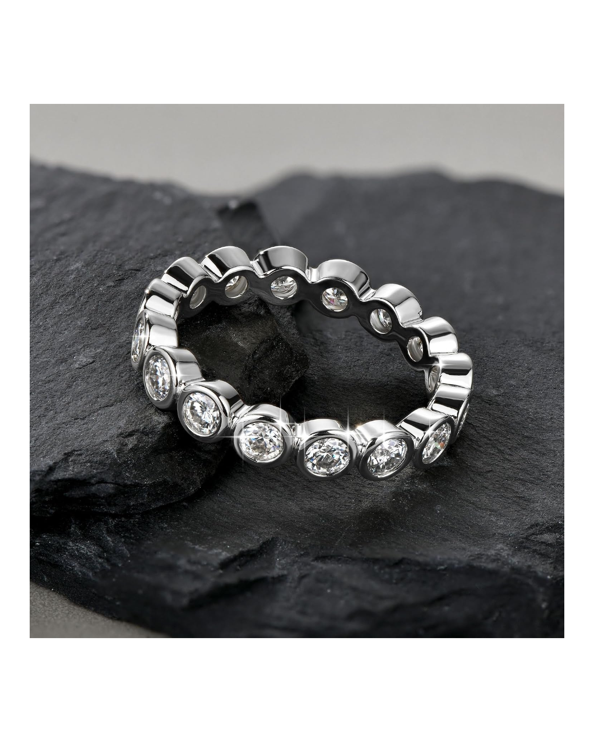 Aurelia Moissanite Eternity Ring