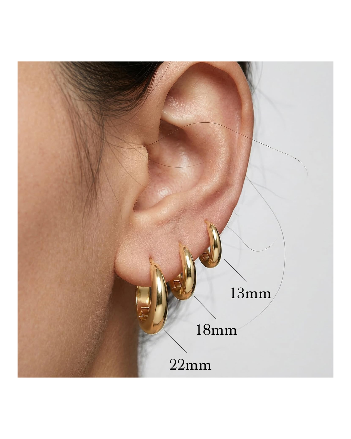 Margaux Petite Gold Hoops