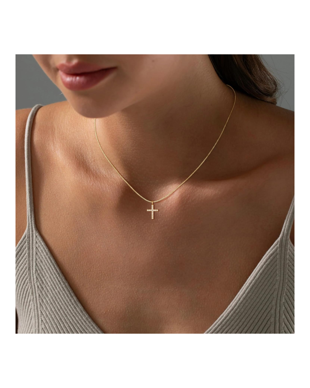 Grace Beaded Cross Necklace