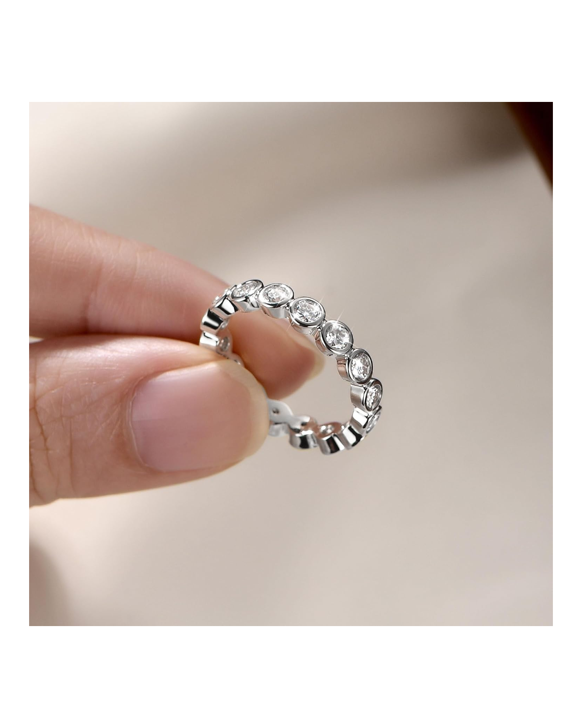 Aurelia Moissanite Eternity Ring