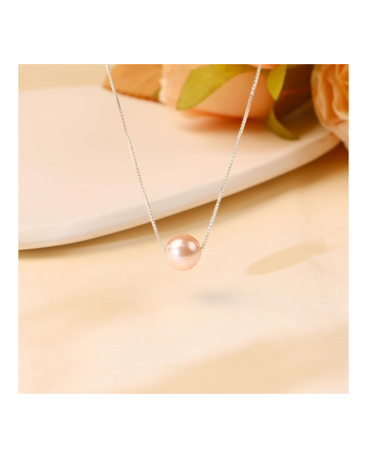 Lune Sterling Silver Pearl Pendant