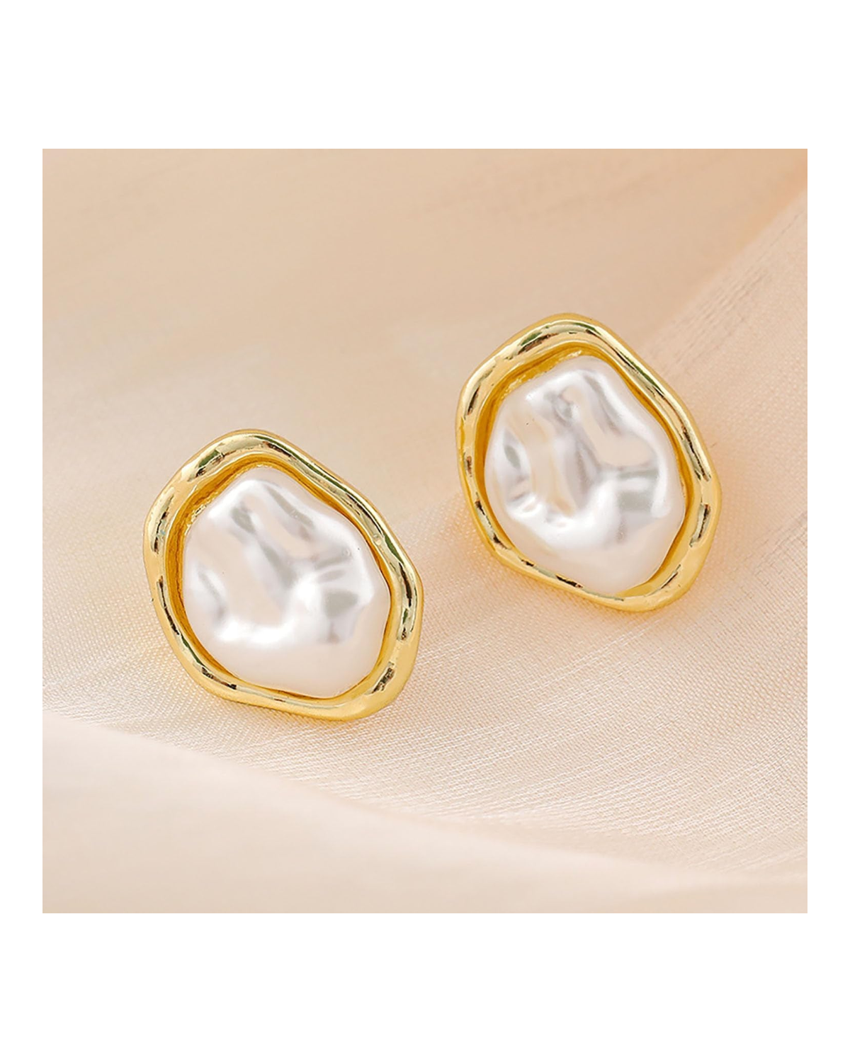 Baroque Pearl Statement Studs