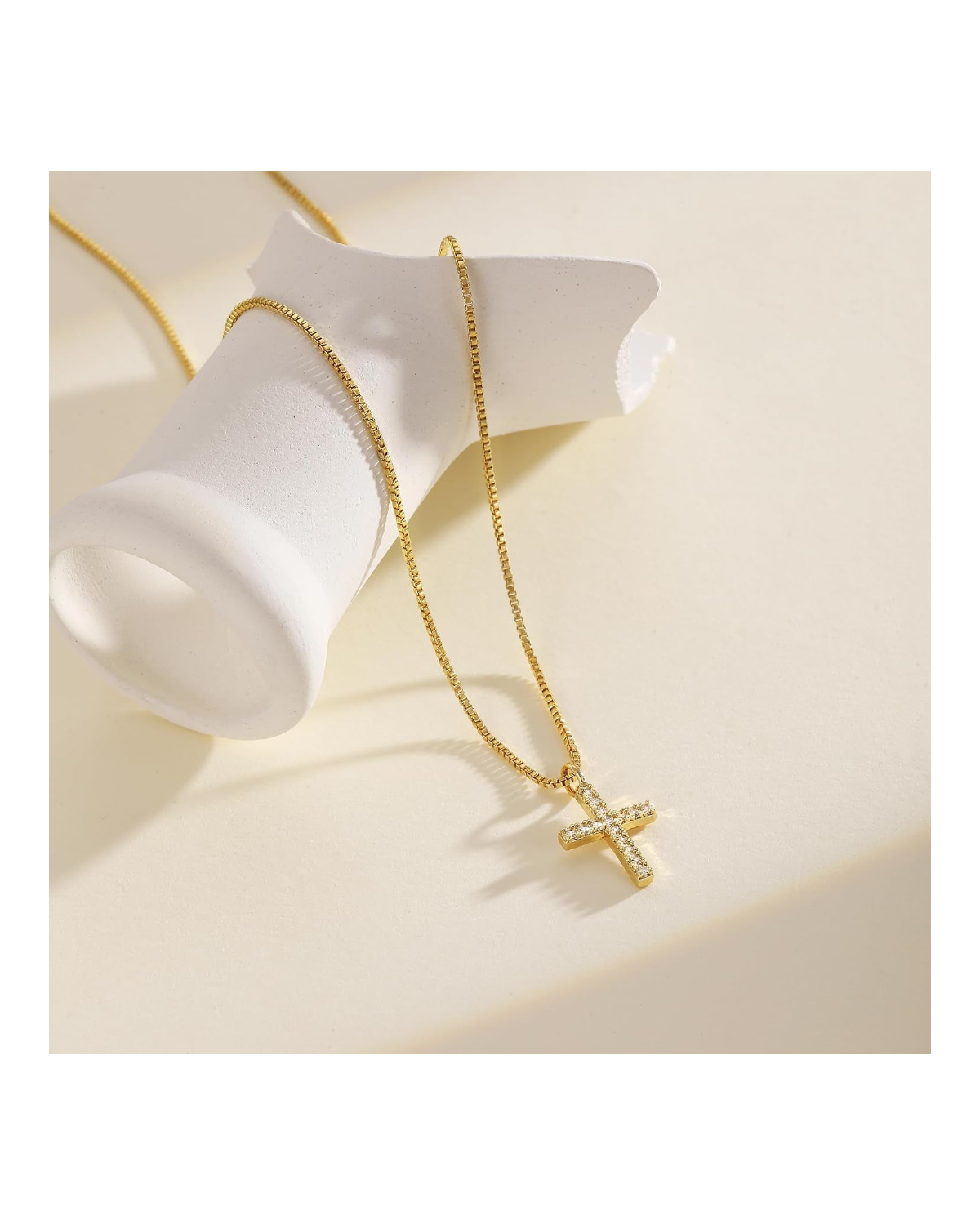 Grace Beaded Cross Necklace
