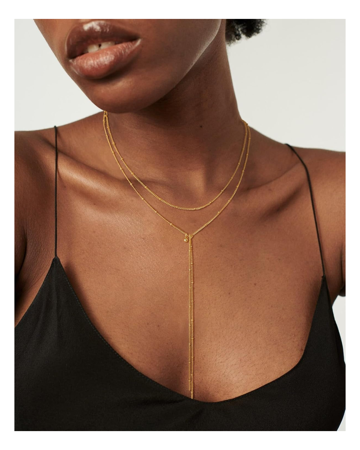 Solèil Pearl Drop Y-Necklace
